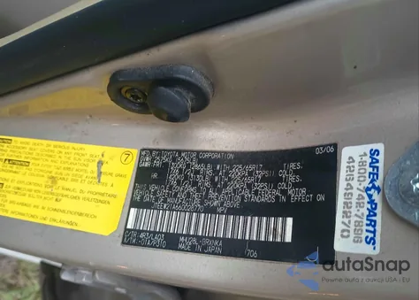 2006 Toyota Highlander Hybrid z USA, uszkodzony, nr VIN JTEEW21A660028770